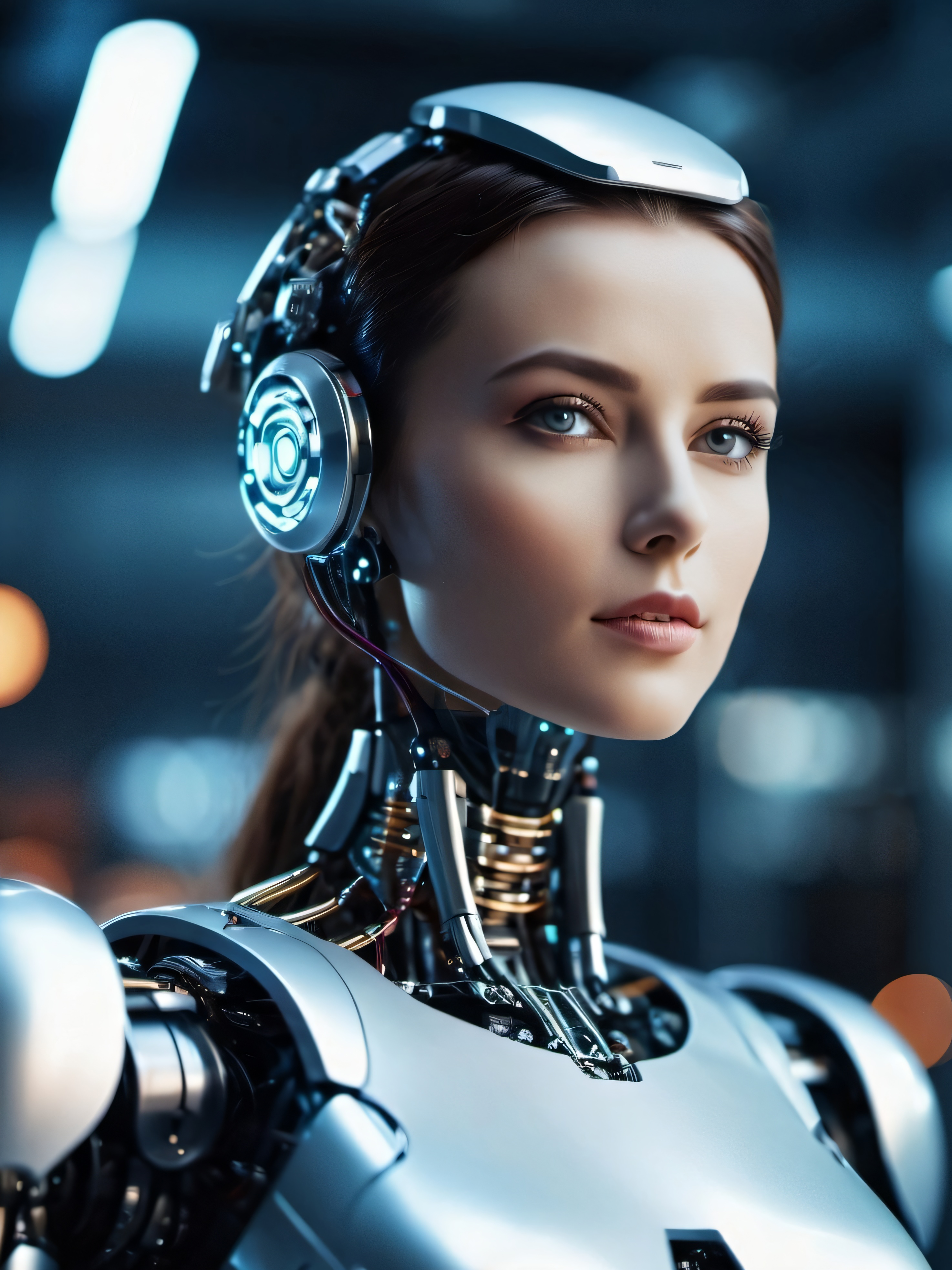 Androide Humanoide de Alta Tecnologia