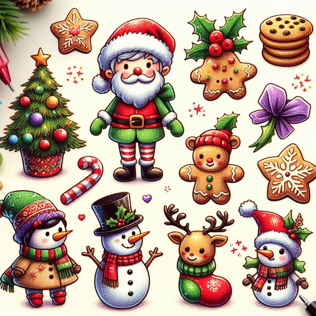 Árvore De Natal e miniaturas natalinas