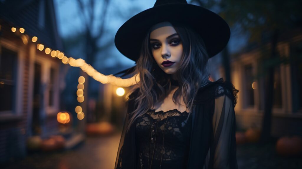 Bruxa Misteriosa no Halloween
