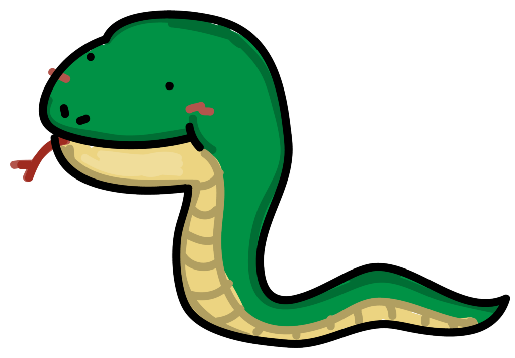 Desenho De Cobra Verde Para Ilustrações Criativas