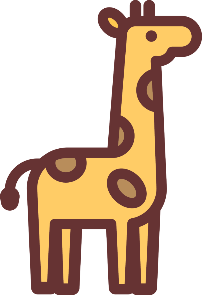 Desenho de Girafa Minimalista