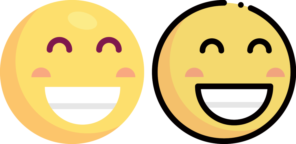 Emojis Sorridentes com Expressões Alegres