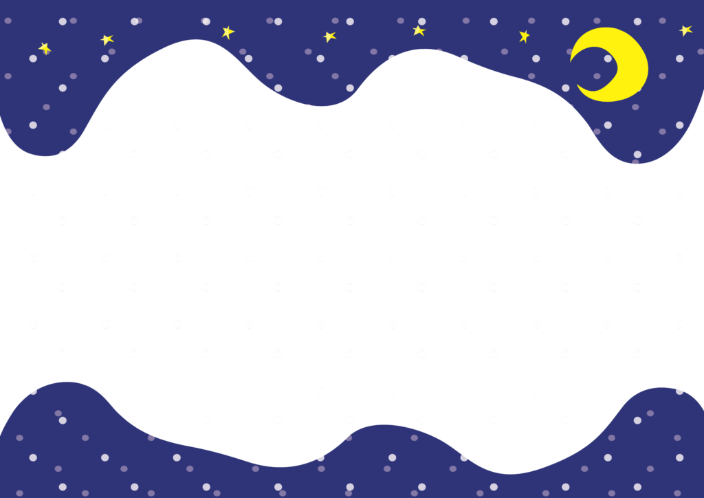 Fundo Noturno com Lua e Estrelas Brilhantes