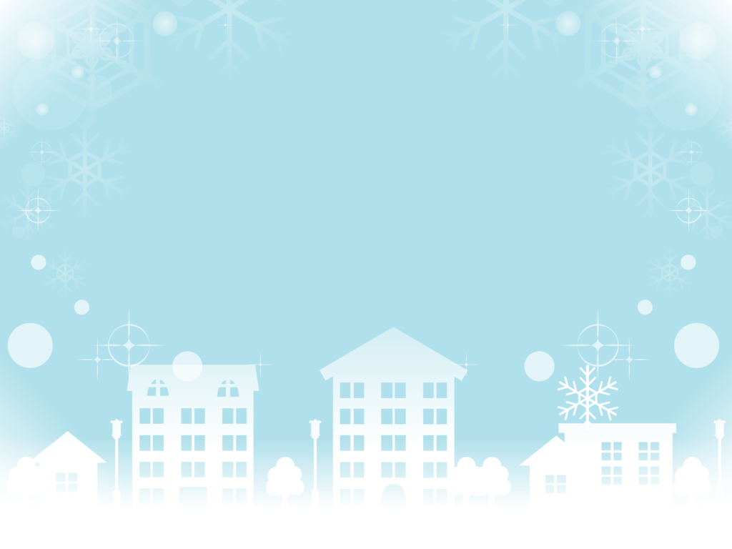 Fundo de Neve com Cidade Congelada