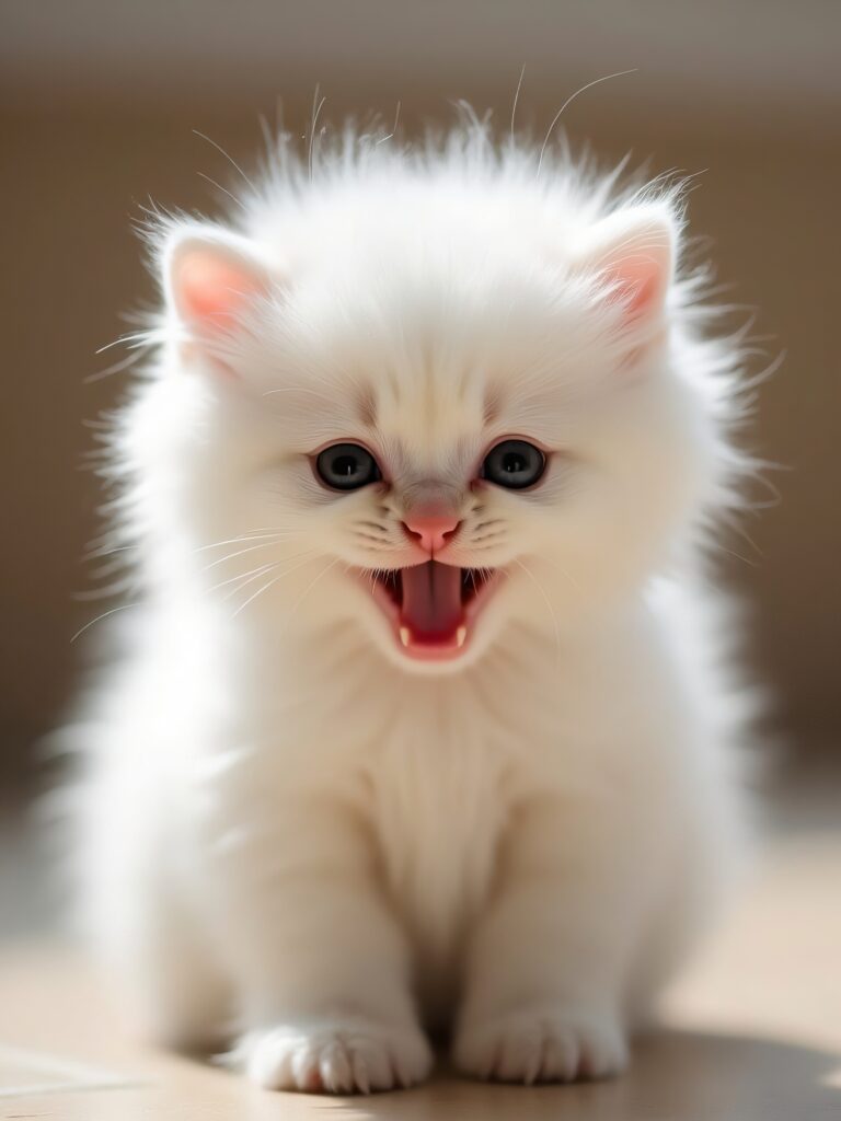 Imagem de Gato Filhote Branco - Encanto e Fofura