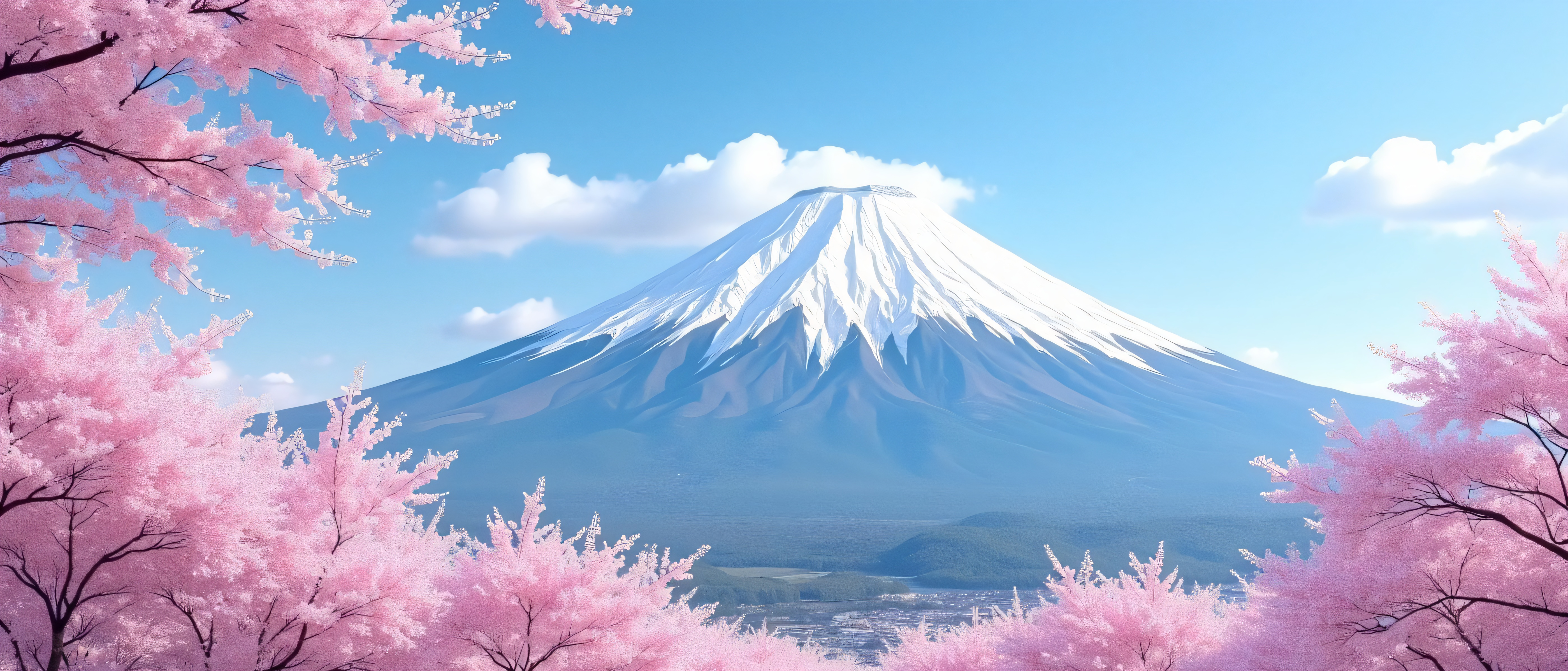 Monte Fuji com Sakura