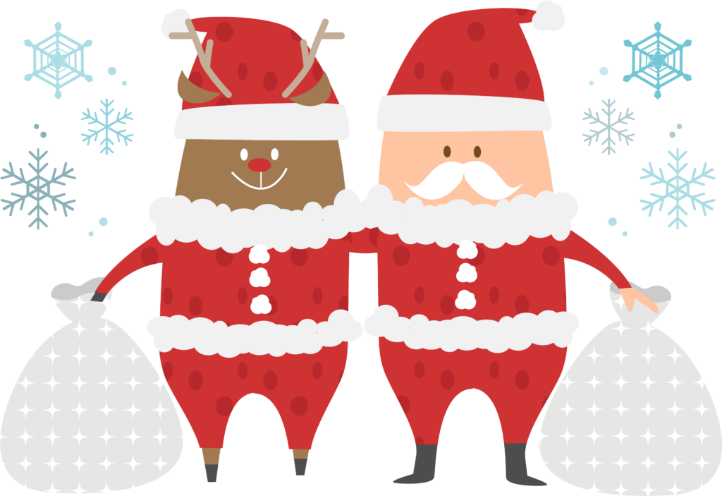 Papai Noel e Rena Natalina