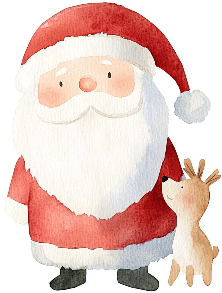 Papai Noel com Rena